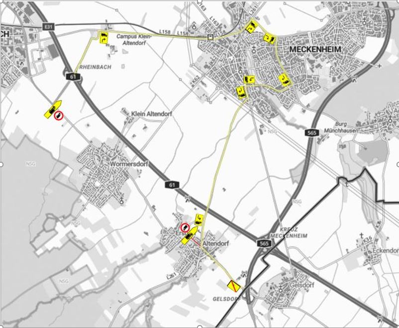 Umleitung LKW